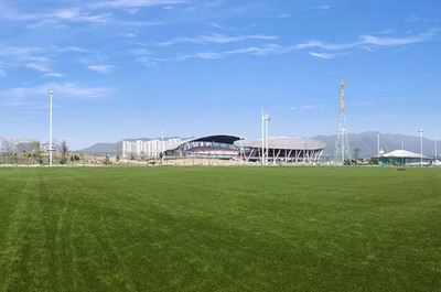 到省運場館輕松學(xué)會愛奇免填充人造草足球場施工技巧